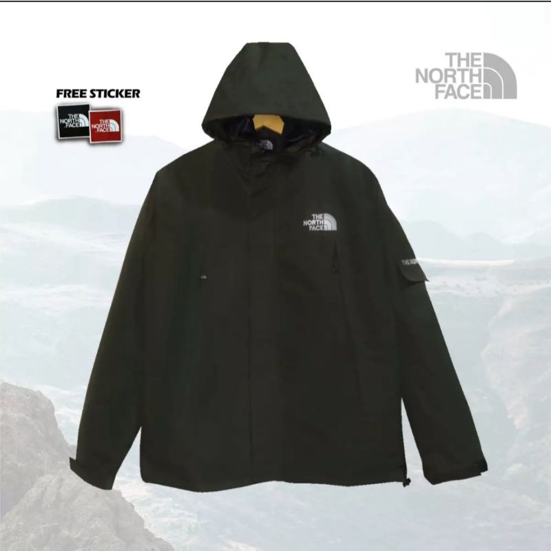 JAKET TNF(THE NORTH FACE)/JAKET WATERPROOF ANTI AIR/JAKET DISTRO/JAKRT ORI PREMIUM/JAKET GUNUNG/JAKET KEKINIAN/JAKET TERBARU UNISEX-Army