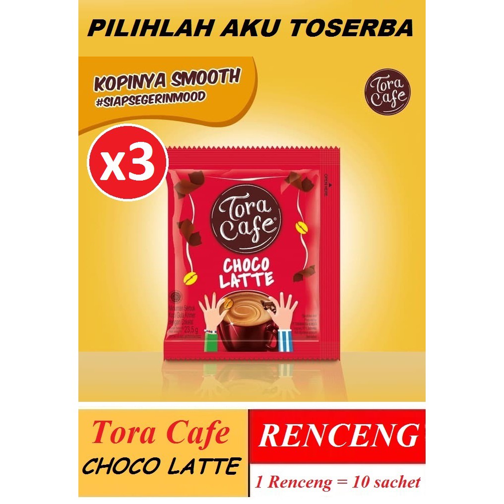 

Torabika TORA CAFE Choco Latte 23,5gr x 10pcs (HARGA 3 RENCENG)