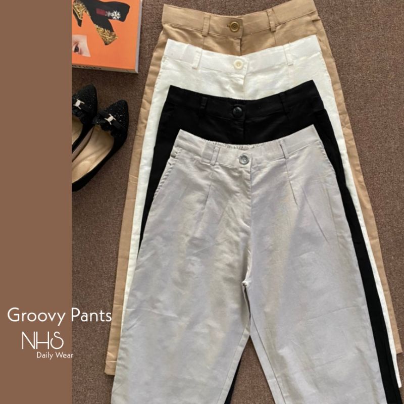 Groovy Pants Celana kulot linen jumbo