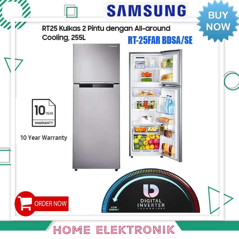 KULKAS SAMSUNG 2 PINTU RT-25FAR DBSA DIGITAL INVERTER