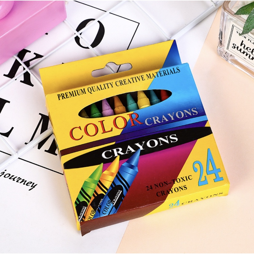 

Pensil Crayon isi 24 Warna /Pensil Gambar 24PCS / Crayon Set Anak 24 Art set krayon