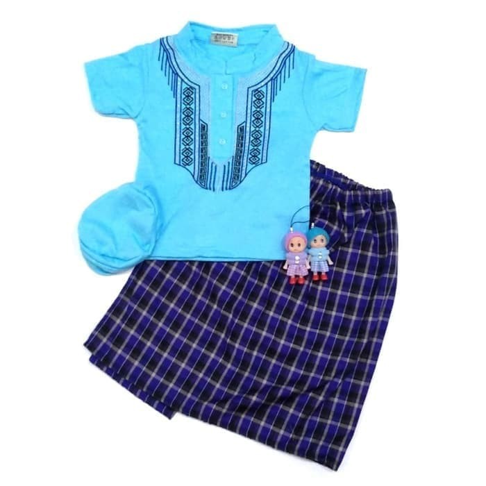 Baju Bayi Laki Laki 1 Tahun Baju Bayi Laki Laki Lucu Kaos Custom  AF517  Koko Muslim Sarung- Cowok
