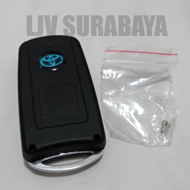 casing kunci flip key model lipat 3 tombol toyota avanza veloz rush
