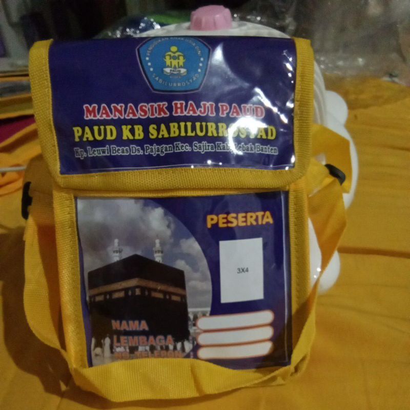 Tas manasik haji tk d paud + logo lembaga