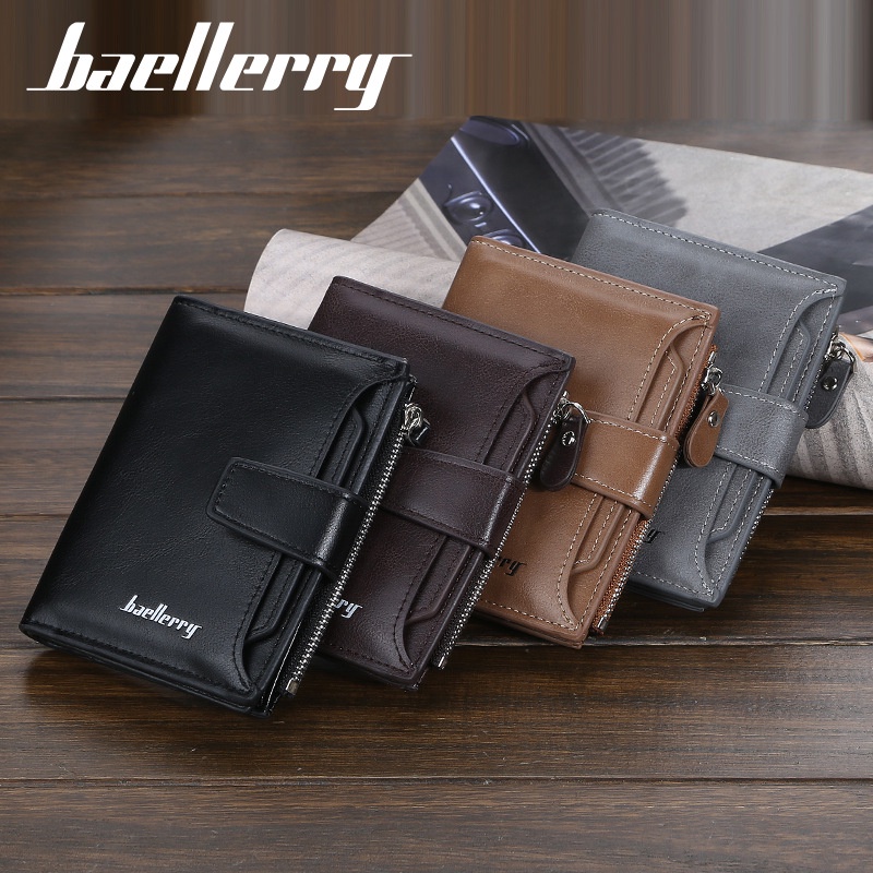 [ Clearance Sale! ] Dompet Pria Wanita Watchkite Baeos Baellerry Bahan Premium PU Leather