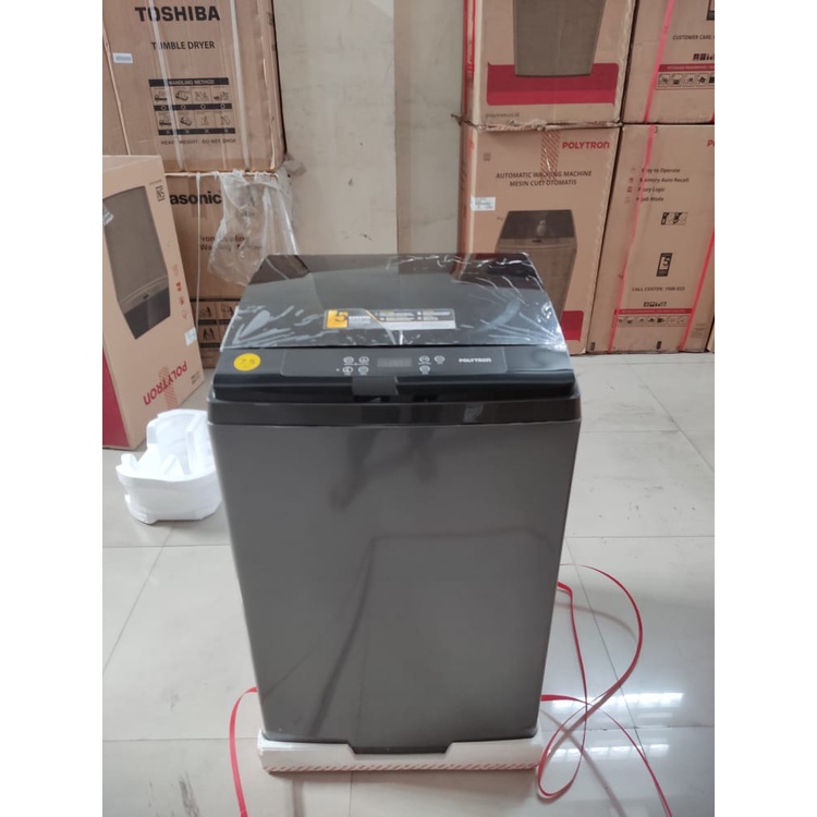 MESIN CUCI 1 TABUNG POLYTRON PAW 75518 TOP LOADING 7.5 KG ZEROMATIC