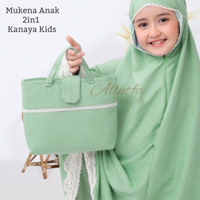 Mukena anak perempuan 2 in 1 kanaya kids