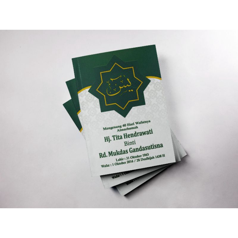 

Buku Yasin & Tahlil 128 Halaman FREE PLASTIK & FOTO