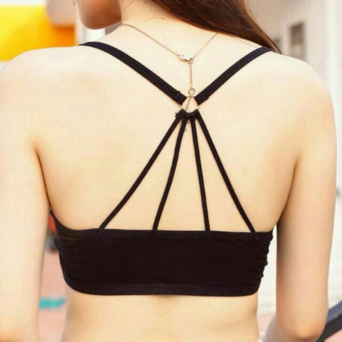 SPORT BRA Tanpa Kait Tali Silang CINCIN BH Fashion Spider BT-04