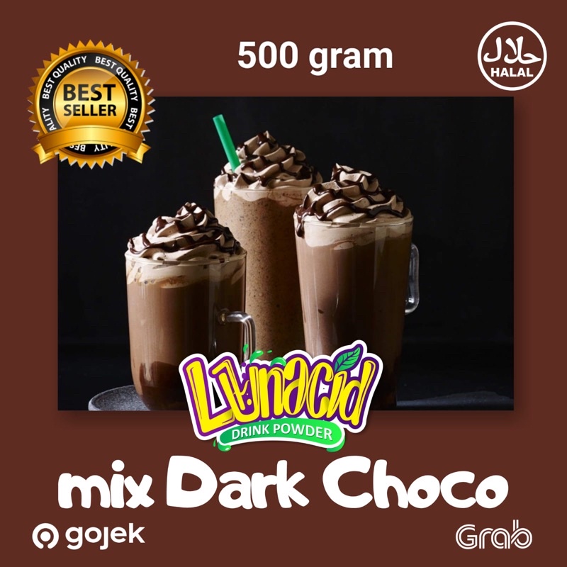 

Bubuk Minuman Rasa Dark choco 500 Gr/ Dark Choco Powder / Bubuk Dark Choco / Serbuk Dark Choco 500 Gr