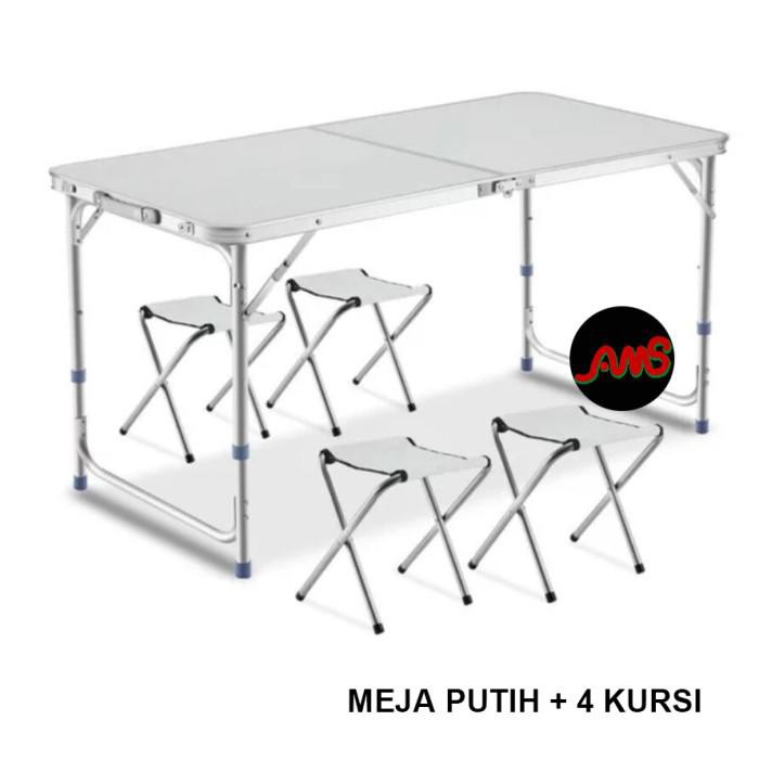 HusnihSeller Meja lipat portable Meja koper meja makan HusnihSeller Meja lipat portable Meja koper meja makan