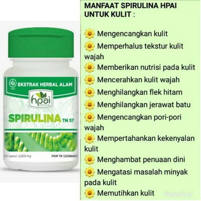 Spirulina Hpai Masker Spirulina 60 Kapsul Shopee Indonesia