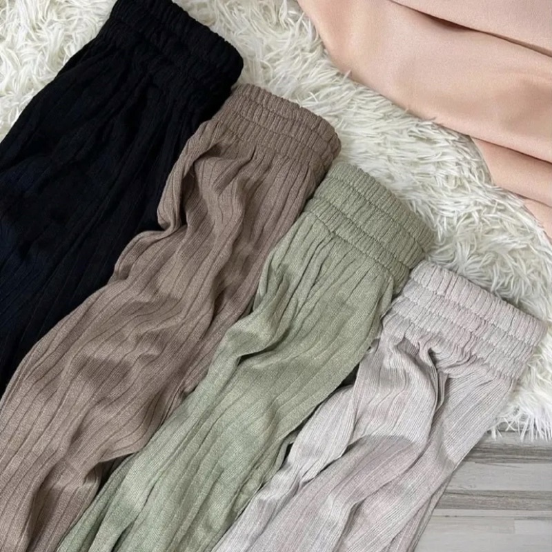 Misoo Pants 785 | Celana Kulot Knit Wanita Tebal - Celana Kulot Highwaist - Cullote Knit Pants