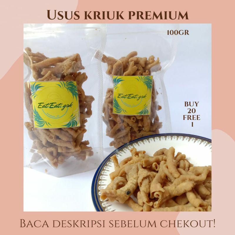 

[HOMEMADE] USUS AYAM KRIUK (CEMILAN & LAUKMU, USUS CRISPY, USUS AYAM CRISPY)