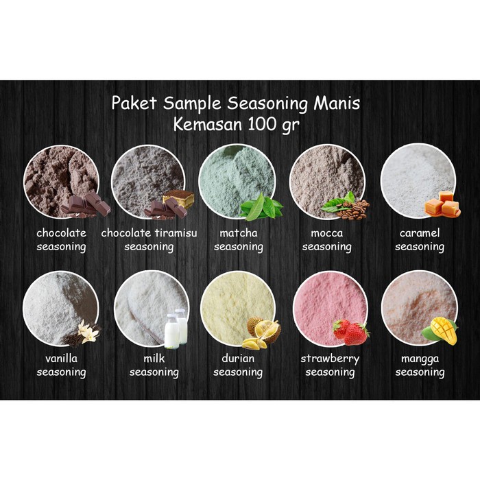 

Order Langsung PAKET SAMPLE BUMBU TABUR VARIAN RASA MANIS @100GR Limited
