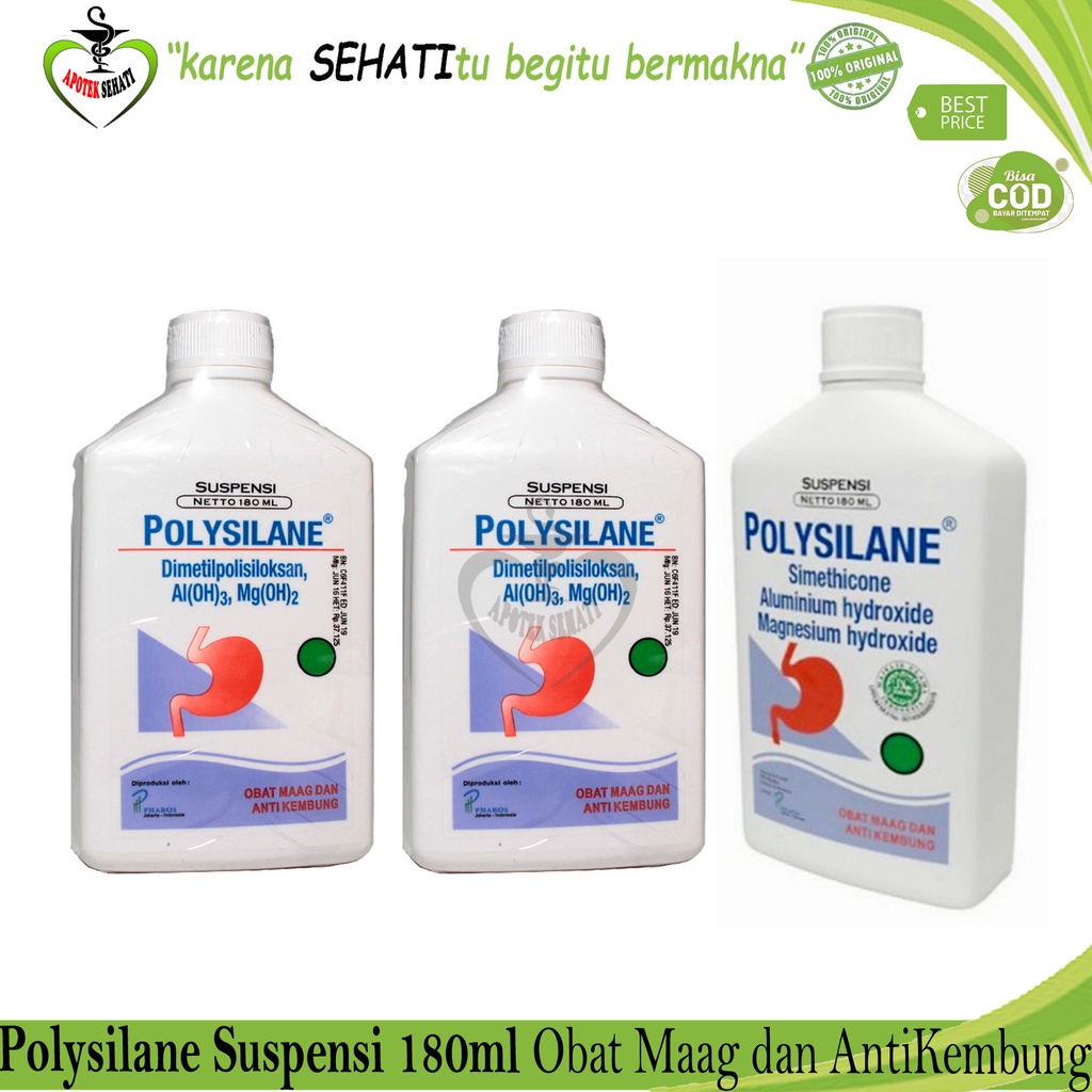 Polysilane Sirup Tablet Mengatasi Pencernaan Asam Lambung Maag