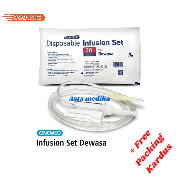 Infuset onemed Anak Dan Dewasa Disposable Infusion Set Onemed