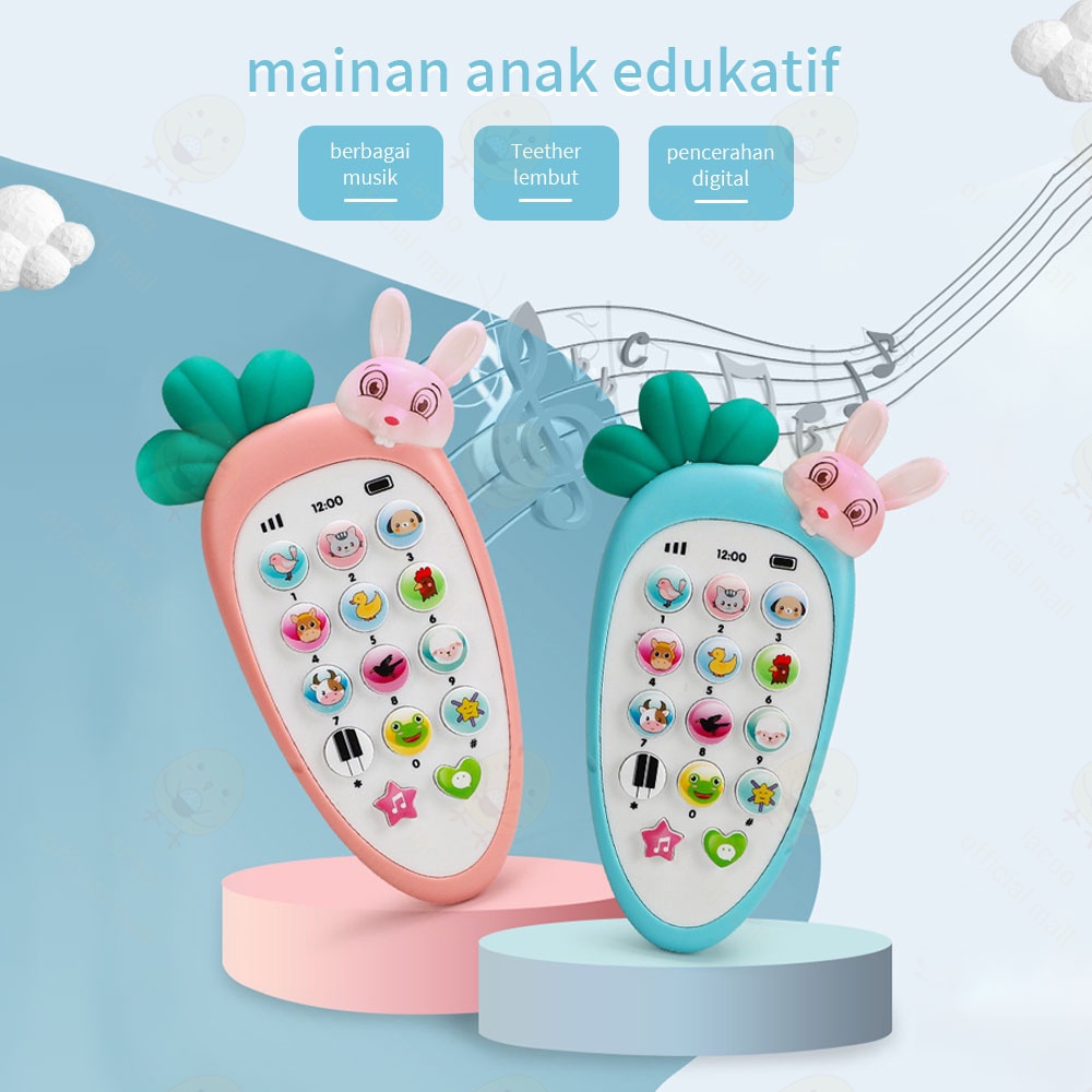 Poney Mainan edukasi ponsel bayi Mainan handphone bayi untuk belajar