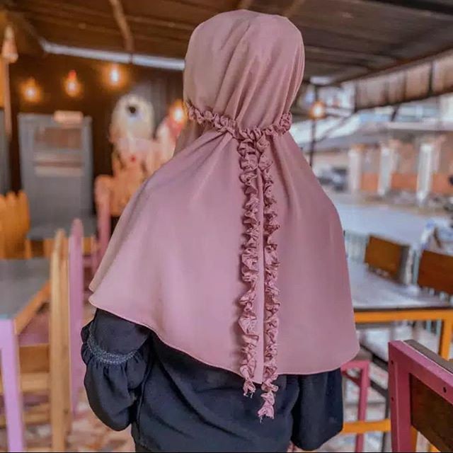 Alny Hijab - Aulia Jilbab Bergo Maryam Kriwil Diamond / Bergo Tali Non Pet Hijab