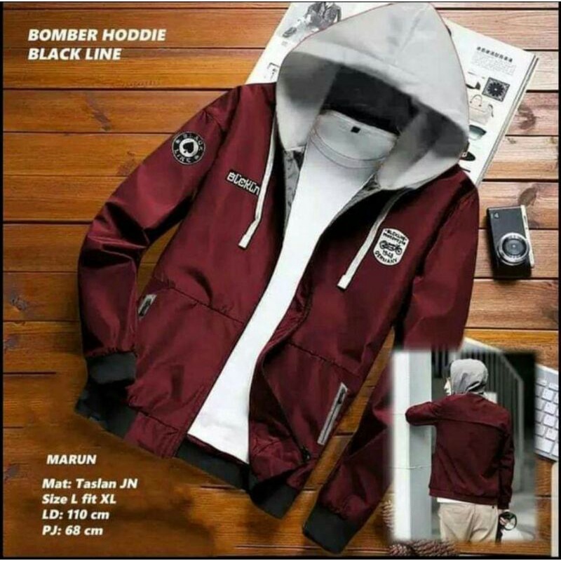 BLACKLINE-JAKET BOMBER HODIE PRIA/JAKET HODIE DISTRO/JAKET HODIE KOREA/BOMBER HODIE KEKINIAN[COD]