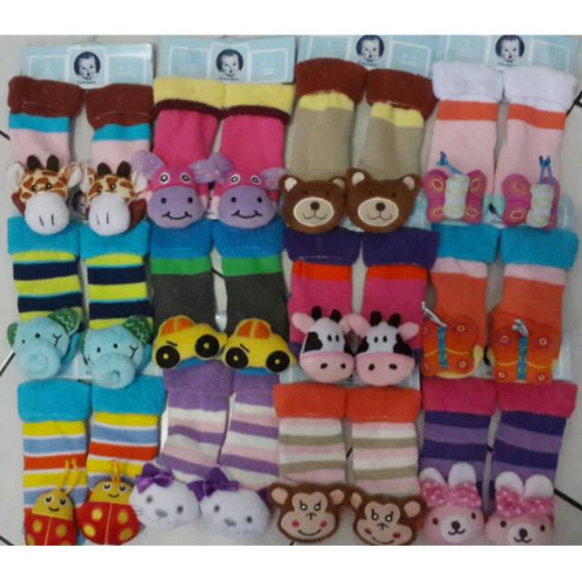 Kaos Kaki Rattle Bayi Gerber 0-12 Bulan