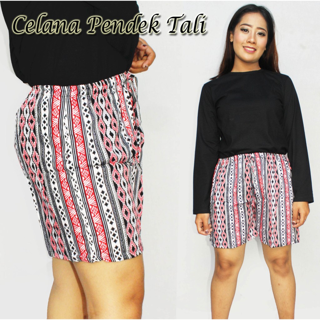 CELANA PENDEK MOTIF BALI (pilih motif)