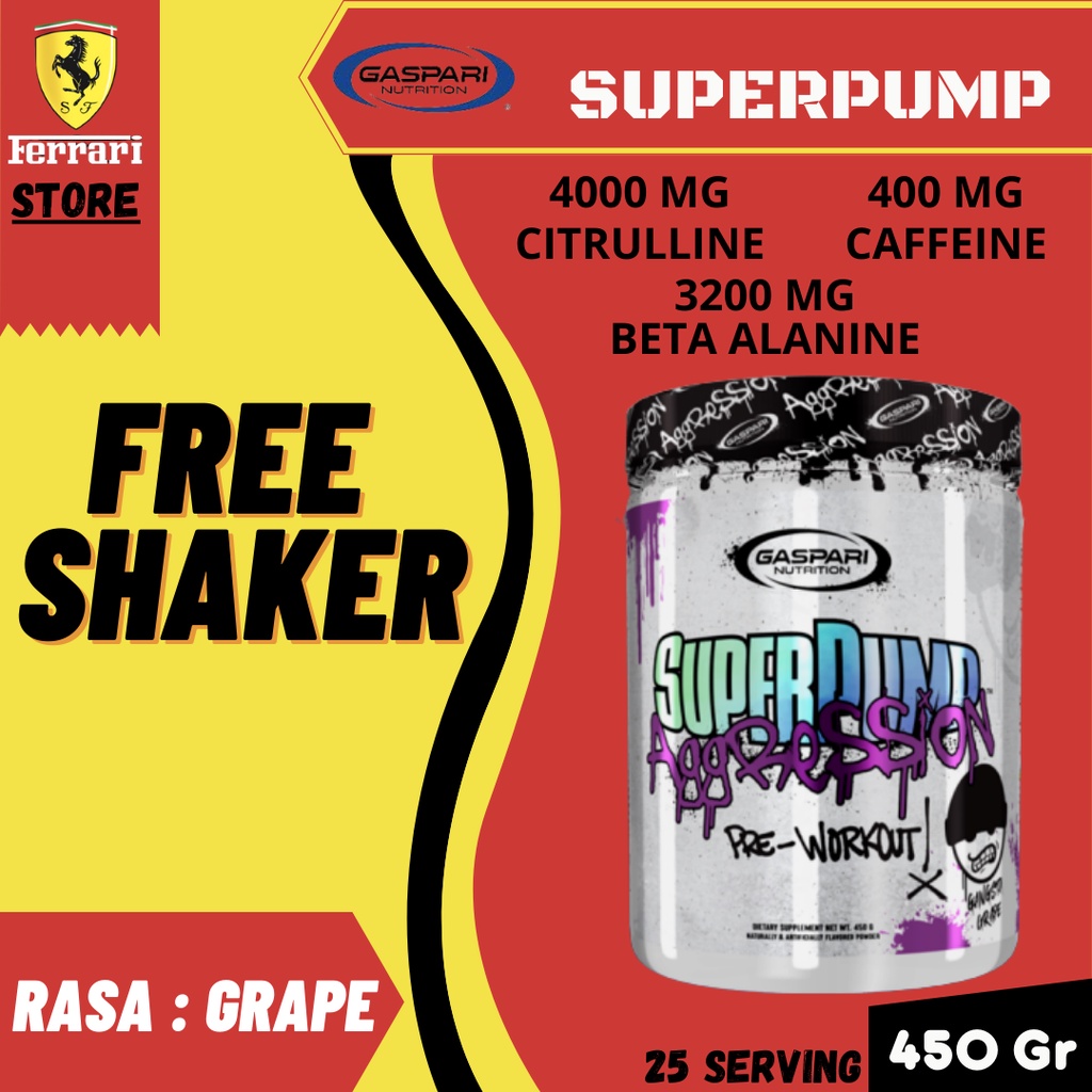 Gaspari Superpump Aggresion Pre Workout 25 Serving Gaspari Nutrition