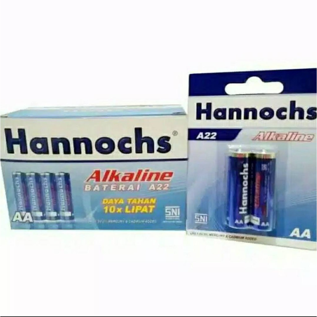 Baterai Alkali Hannochs AA/ A2 / Battery Alkaline Hannochs AA/ A2/ A22