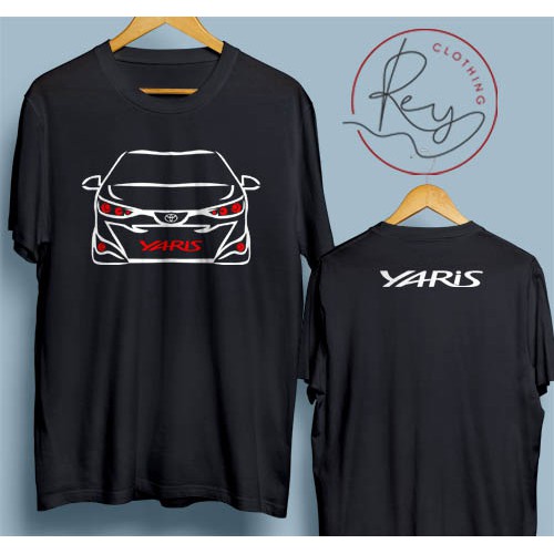 Kaos Distro Club Mobil - Toyota yaris  - 100% Cotton Combed 30s black