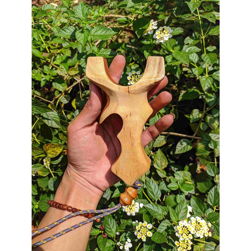 Frame ketapel ikan kayu jati