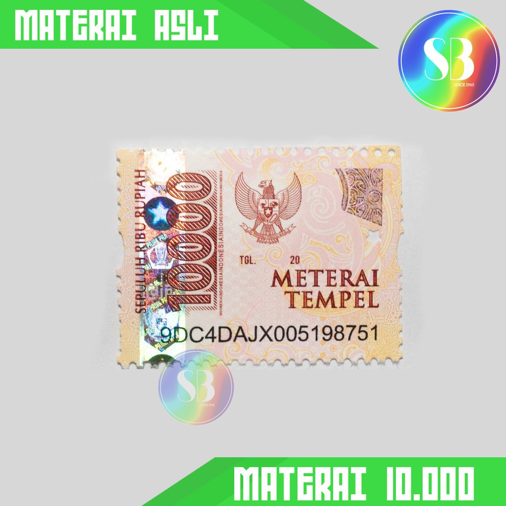 Materai 10.000 / Materai 10000