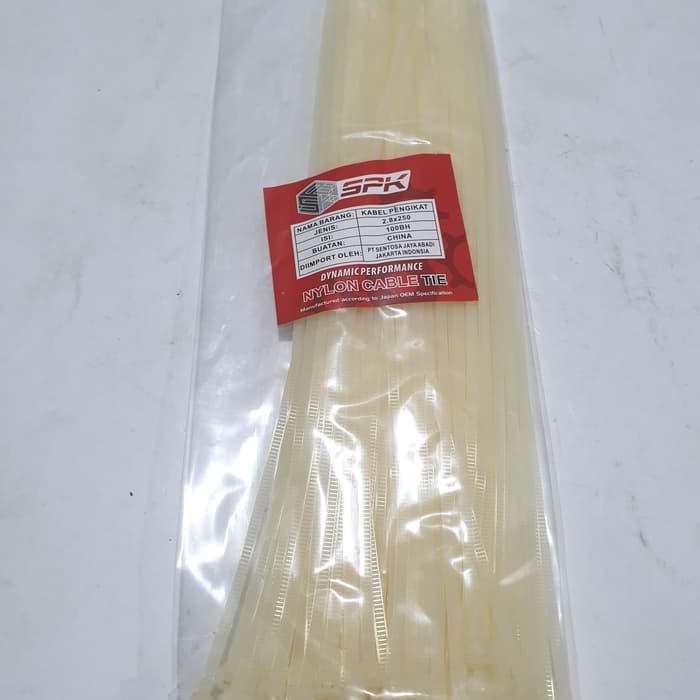 Kabel Tis Kabel Ties Pengikat Kabel 25 cm Bening