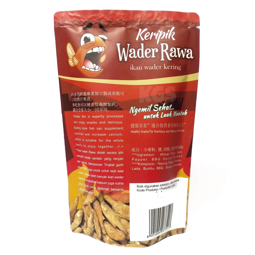 Bonitoop_ Keripik Wader Rawa Kriwaks 100 Gram - Ikan Wader Kering Asli Rawa Pening Premiun Quality