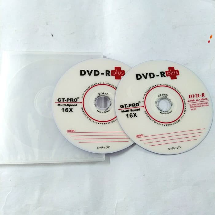 

DVD - R Plus Gt Pro (dua CD + 1 Tempat)