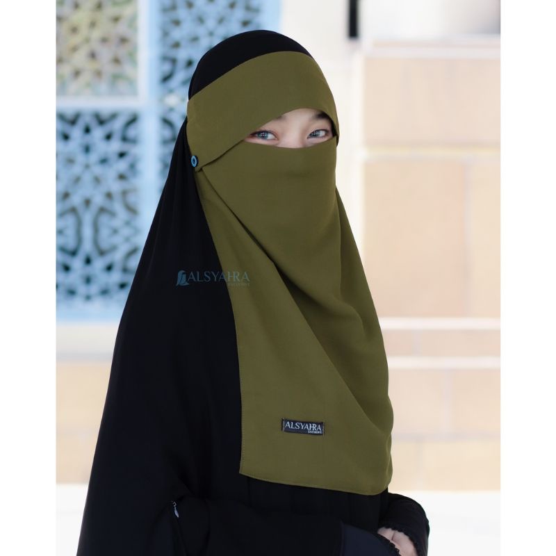ALSYAHRA EXCLUSIVE NIQAB PONI KANCING RAUDHAH SIFON PREMIUM
