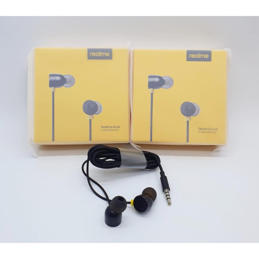 Handsfree / Headset / Earphone HF REALME ORIGINAL MA10 MA20 R50 SUPERBASS SUARA PATEN KALI