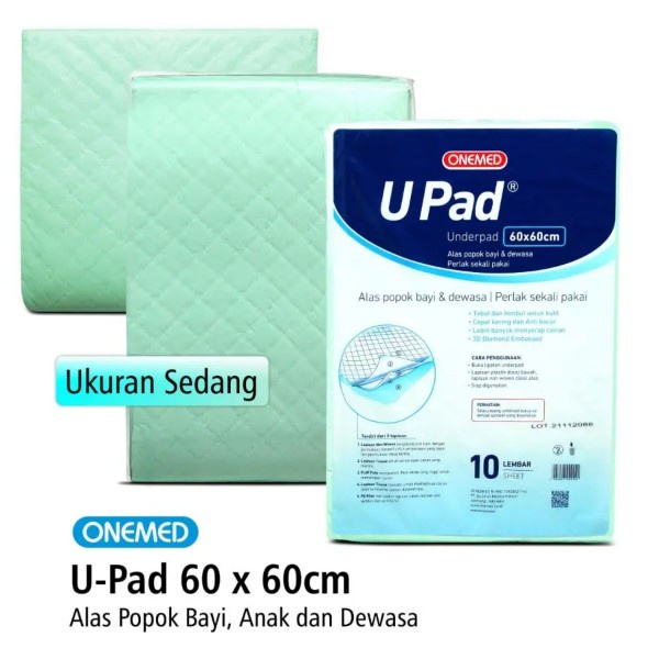 Underpad Perlak 60 x 60 cm OneMed Alas Non Woven Bayi Dan Anak