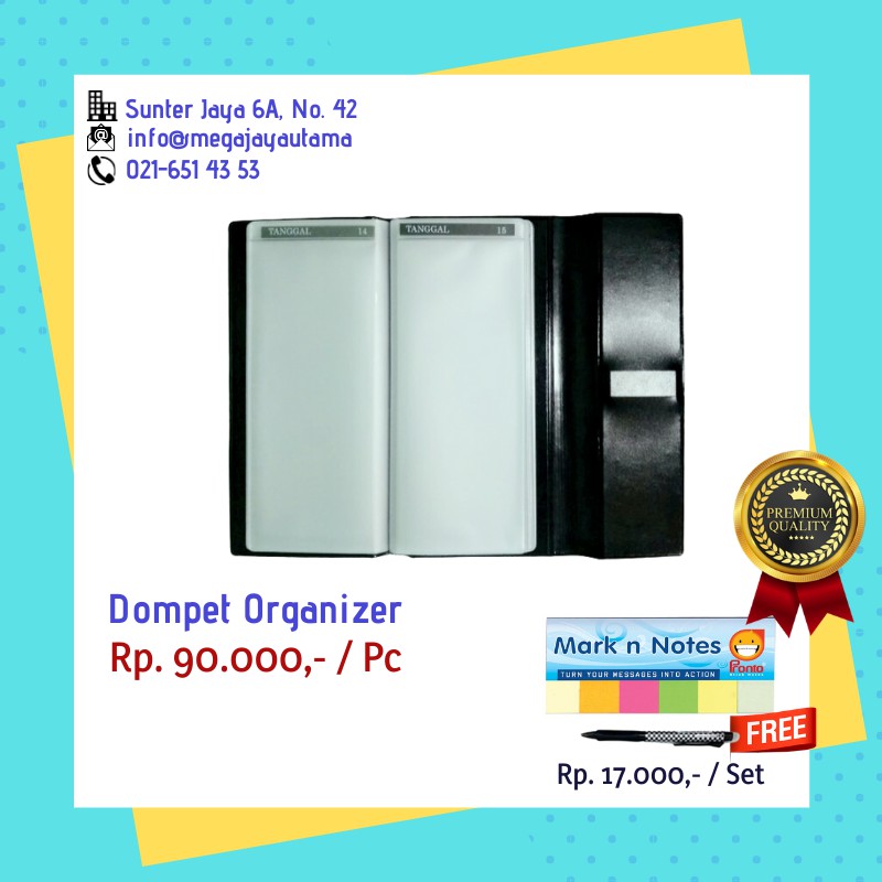 

Dompet Organizer Gratis Mark&Note + Joyko Pen GP-290