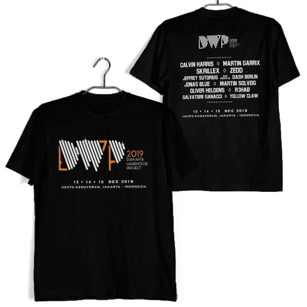 Kaos Djakarta Warehouse Project 2019  - Kaos Keren DWP 2019 Cewek Cowok Kaos Murah Jumbo Terbaru