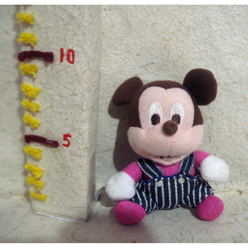 Boneka Mickey Mouse Original Disney Japan Mini Plush Doll Baby Mickey