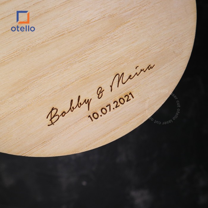 Chipboard Nama Custom Ukir Kayu Grafir Dekorasi Mahar Hiasan Scrapbook Karya Tangan