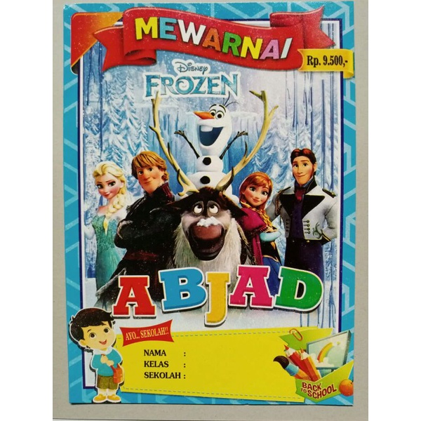 

buku mewarnai anak frozen