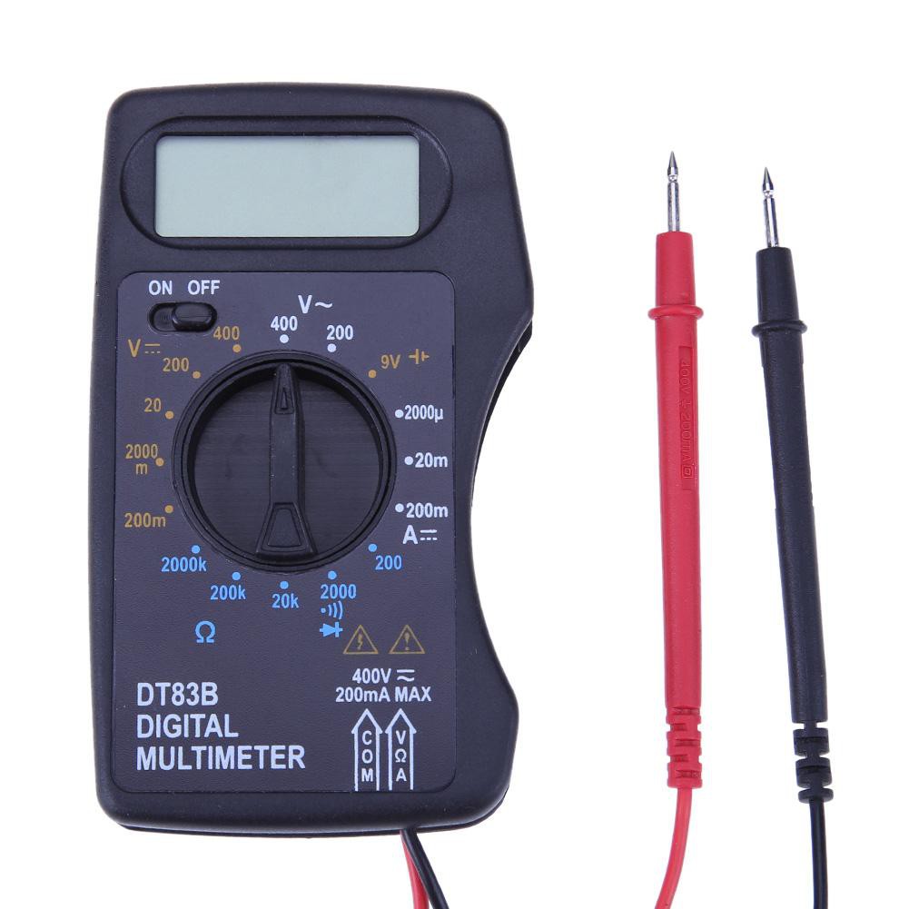 DT83B Multimeter Digital Mini DC / AC Resistor Voltmeter Ohm Voltage