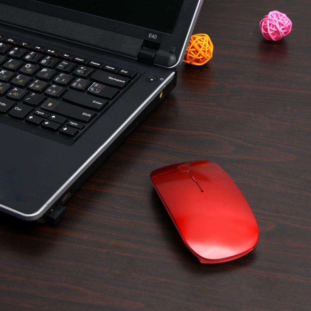 Mouse Slim Bluetooth Wireless Magic Optical 4D Laptop / PC Windows / Support Semua Windows