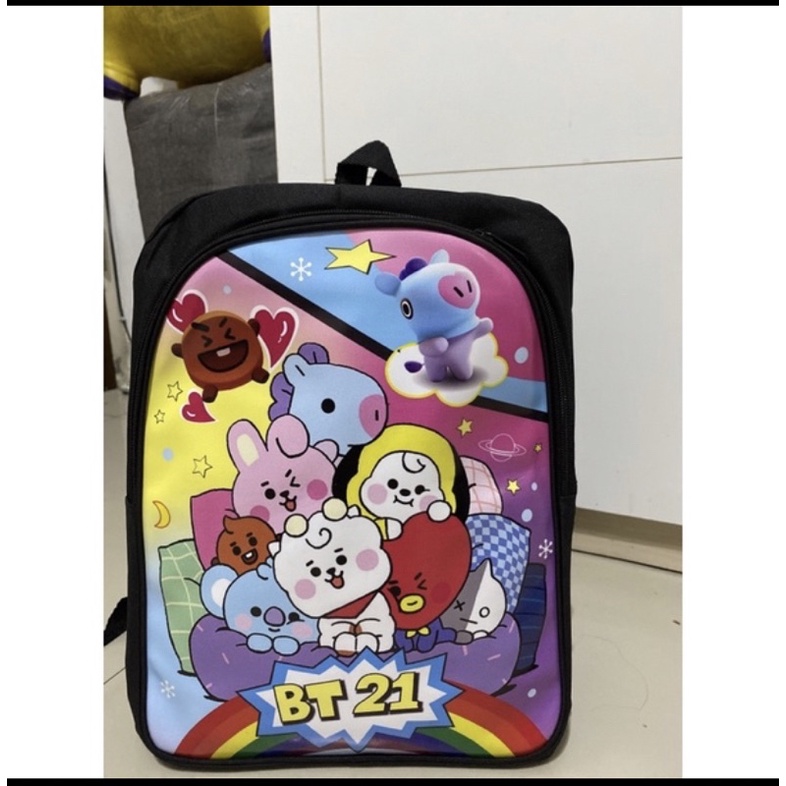 Liezela collection-Tas Ransel Anak sekolah perempuan/Tas Anak Tk SD, Tas karakter BT21/Tas  Ransel Terlaris 2022.