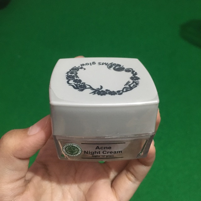 Ms glow acne night cream preloved