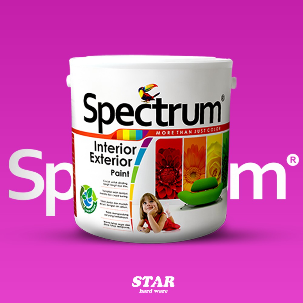 Spectrum Cat Tembok Warna Std UNGU Muda Galon 6 Kg Interior Exterior