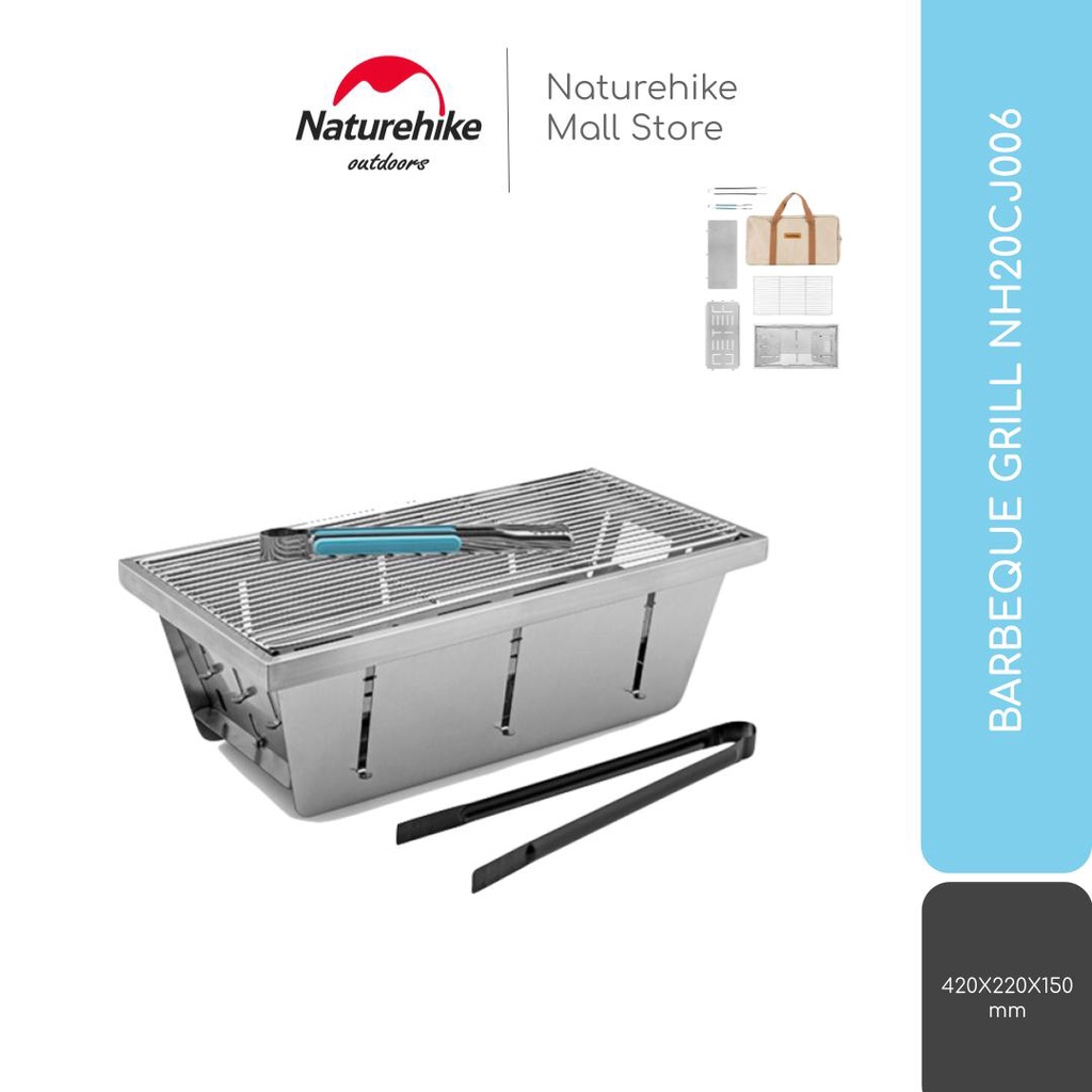 BARBEQUE GRILL NATUREHIKE NH20CJ006 TEMPAT KAYU BAKAR ARANG BBQ