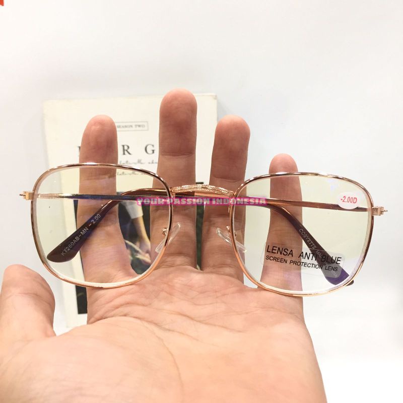 KT260 Kacamata Minus Antiradiasi -0.50 sd -4.00 Khusus Lensa Hp/Komputer