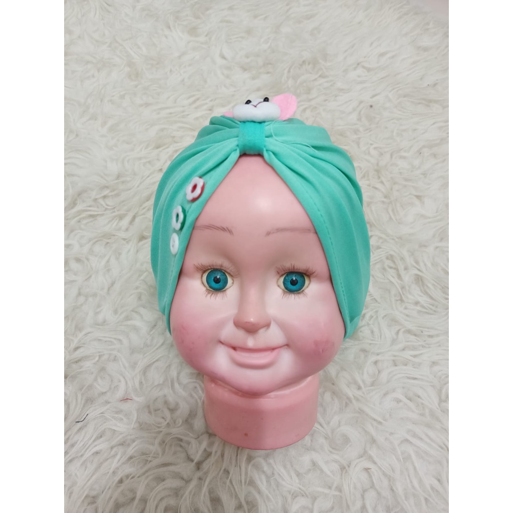 ALFATIH STORE / TURBAN BABY BONEKA / HEADBAND ANAK TERBARU BAHAN JERSEY USIA 0-2TAHUN / TURBAN ANAK